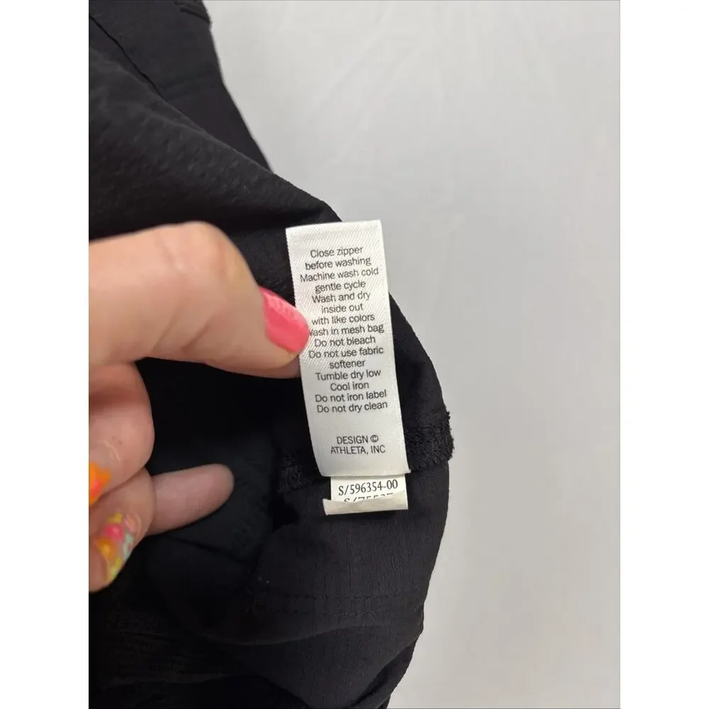 Athleta Women’s 6 Black Trekkie‎ 2.0 Cargo Hiking Skort Skirt Pockets Athleisure